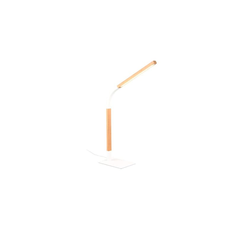 Bordslampa Norris - Mattvit/trä - Belysning - Lampor & belysning inomhus - Sovrumslampa - Sänglampa - Sängbordslampa