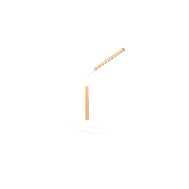 Bordslampa Norris - Mattvit/trä - Belysning - Lampor & belysning inomhus - Sovrumslampa - Sänglampa - Sängbordslampa