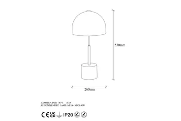 Bordslampa Orlennfield Kelorn Svart / Antik - Svart - Belysning - Lampor & belysning inomhus - Sovrumslampa - Sänglampa - Sängbordslampa