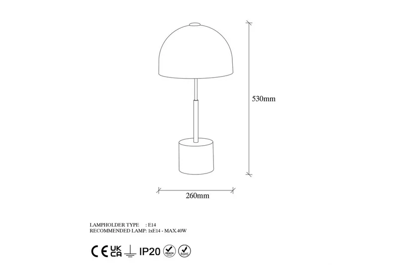 Bordslampa Orlennfield Kelorn Svart / Antik - Svart - Belysning - Lampor & belysning inomhus - Sovrumslampa - Sänglampa - Sängbordslampa