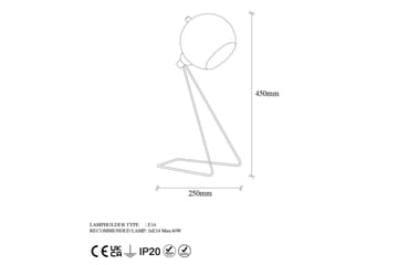 Bordslampa Orlennfield Svart / Rany - Svart / Rany - Belysning - Lampor & belysning inomhus - Sovrumslampa - Sänglampa - Sängbordslampa