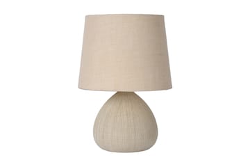 Bordslampa Ramzi 19 cmRund Benvit