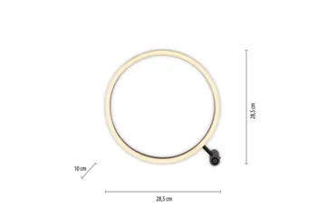 Bordslampa Ritus - 10x28,5x28,5 cm - Belysning - Lampor & belysning inomhus - Sovrumslampa - Sänglampa - Sängbordslampa