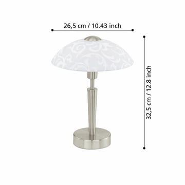 Bordslampa Solo med touch - 26,5 cm - Belysning - Lampor & belysning inomhus - Sovrumslampa - Sänglampa - Sängbordslampa