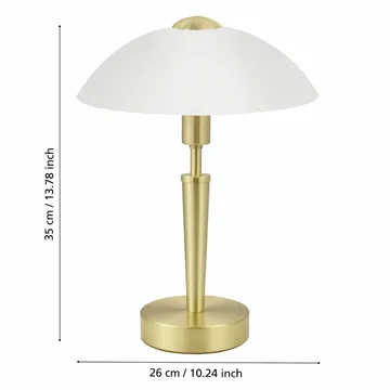 Bordslampa Solo med touch - Matt mässing - Belysning - Lampor & belysning inomhus - Sovrumslampa - Sänglampa - Sängbordslampa