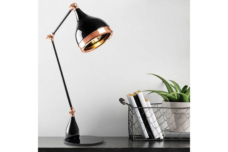 Bordslampa Sood Svart / Koppar - Brons/Svart - Belysning - Lampor & belysning inomhus - Sovrumslampa - Sänglampa - Sängbordslampa