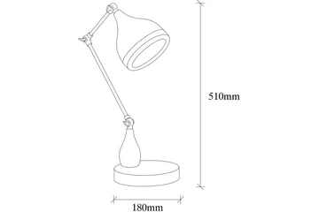 Bordslampa Sood Svart / Koppar - Brons/Svart - Belysning - Lampor & belysning inomhus - Sovrumslampa - Sänglampa - Sängbordslampa