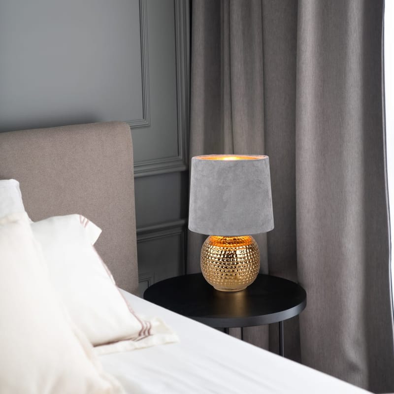 Bordslampa Sophia - Grå - Belysning - Lampor & belysning inomhus - Sovrumslampa - Sänglampa - Sängbordslampa