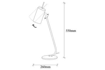 Bordslampa Sugana Glim Svart / Rany - Guld/Svart - Belysning - Lampor & belysning inomhus - Sovrumslampa - Sänglampa - Sängbordslampa