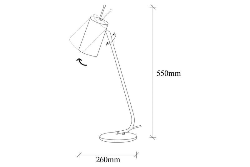 Bordslampa Sugana Glim Svart / Rany - Guld/Svart - Belysning - Lampor & belysning inomhus - Sovrumslampa - Sänglampa - Sängbordslampa