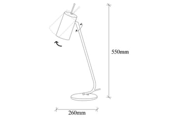 Bordslampa Sugana Glim Svart / Rany - Guld/Svart - Belysning - Lampor & belysning inomhus - Sovrumslampa - Sänglampa - Sängbordslampa