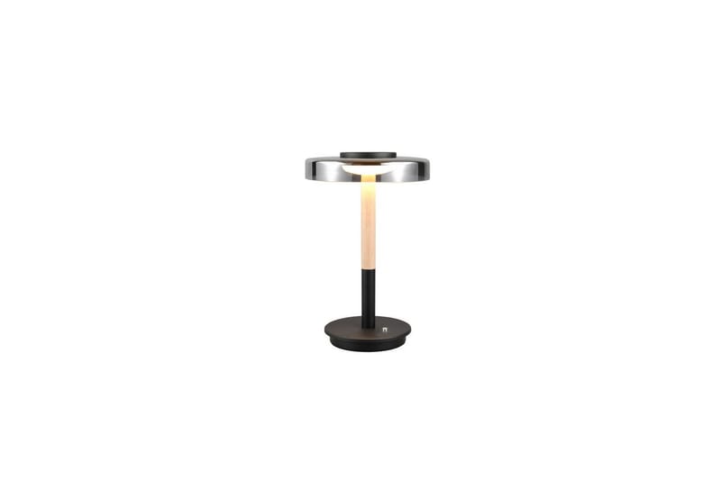 Bordslampa TRIO Celeste Mattsvart/kromad/trä - Mattsvart/kromad/trä - Belysning - Lampor & belysning inomhus - Sovrumslampa - Sänglampa - Sängbordslampa