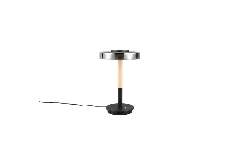 Bordslampa TRIO Celeste Mattsvart/kromad/trä - Mattsvart/kromad/trä - Belysning - Lampor & belysning inomhus - Sovrumslampa - Sänglampa - Sängbordslampa