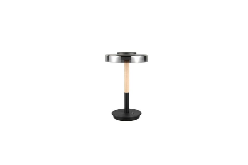 Bordslampa TRIO Celeste Mattsvart/kromad/trä - Mattsvart/kromad/trä - Belysning - Lampor & belysning inomhus - Sovrumslampa - Sänglampa - Sängbordslampa