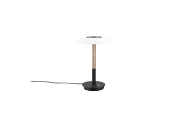 Bordslampa TRIO Celeste Mattsvart/vit/kaffebrun - Mattsvart/vit/kaffebrun - Belysning - Lampor & belysning inomhus - Sovrumslampa - Sänglampa - Sängbordslampa