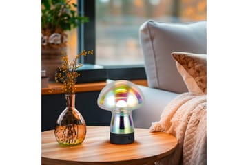 Bordslampa TRIO Dooley Transparent iriserande - Transparent iriserande - Belysning - Lampor & belysning inomhus - Sovrumslampa - Sänglampa - Sängbordslampa