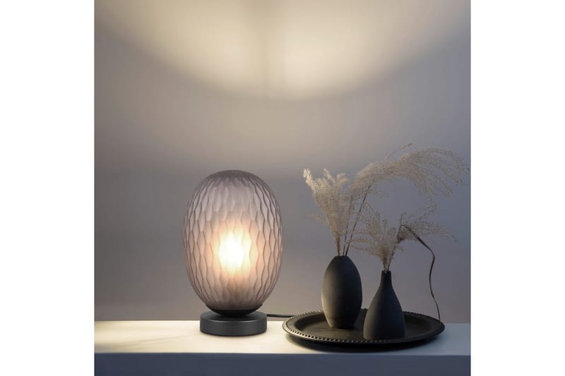 Bordslampa TRIO Facette Mattsvart/rök - Mattsvart/rök - Belysning - Lampor & belysning inomhus - Sovrumslampa - Sänglampa - Sängbordslampa