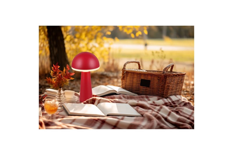 Bordslampa TRIO Fungo Röd - Röd - Belysning - Lampor & belysning inomhus - Sovrumslampa - Sänglampa - Sängbordslampa