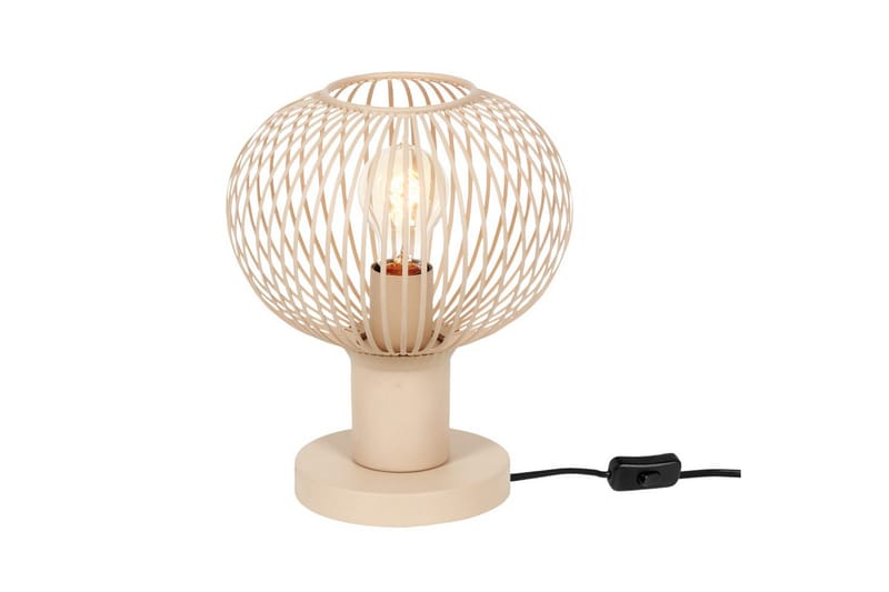 Bordslampa TRIO Gila 23 cm, Sand - 23 cm, Sand - Belysning - Lampor & belysning inomhus - Sovrumslampa - Sänglampa - Sängbordslampa