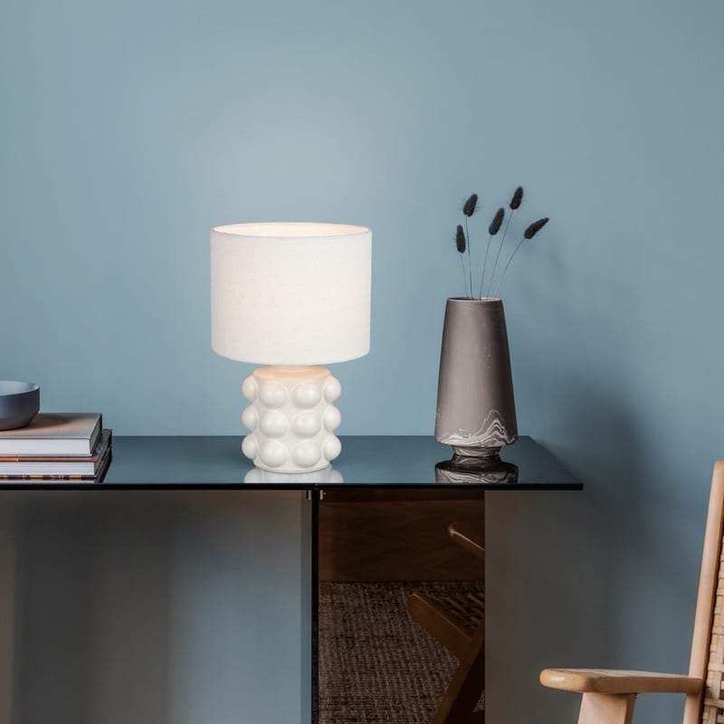 Bordslampa TRIO Kate - 30 cm, Vit - Belysning - Lampor & belysning inomhus - Sovrumslampa - Sänglampa - Sängbordslampa