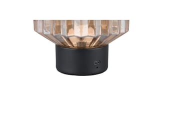 Bordslampa TRIO Lord Mattsvart/bärnsten - Mattsvart/bärnsten - Belysning - Lampor & belysning inomhus - Sovrumslampa - Sänglampa - Sängbordslampa