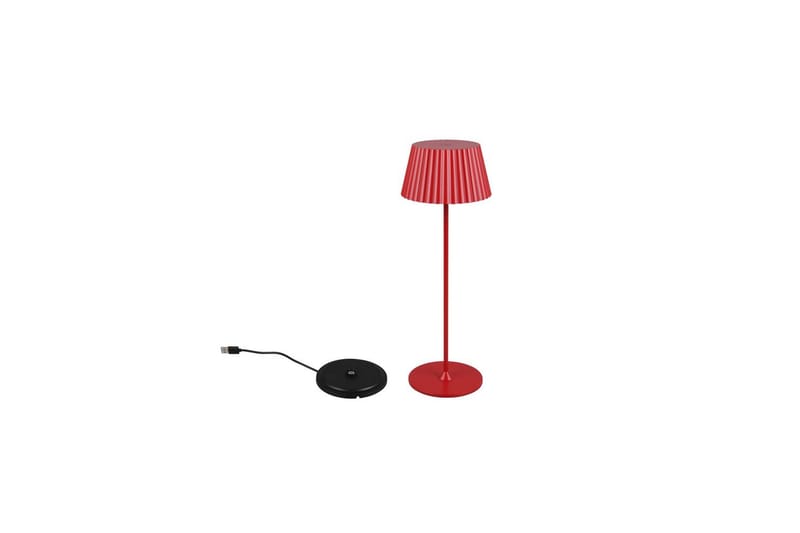 Bordslampa TRIO Suarez Röd - Röd - Belysning - Lampor & belysning inomhus - Sovrumslampa - Sänglampa - Sängbordslampa