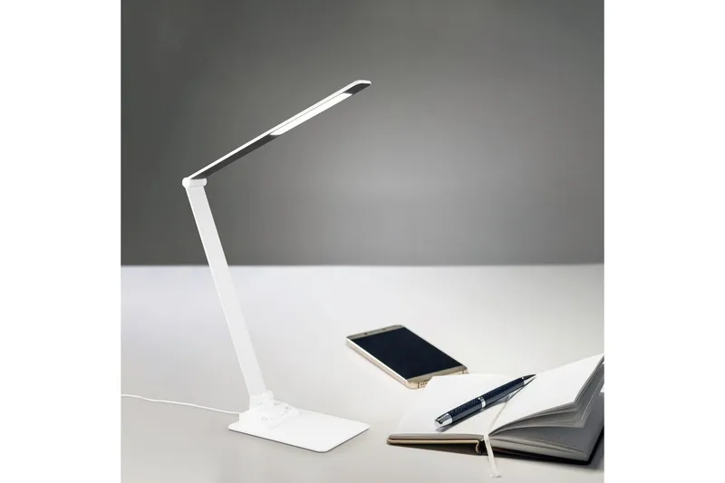 Bordslampa TRIO Travis Mattvit - Mattvit - Belysning - Lampor & belysning inomhus - Sovrumslampa - Sänglampa - Sängbordslampa