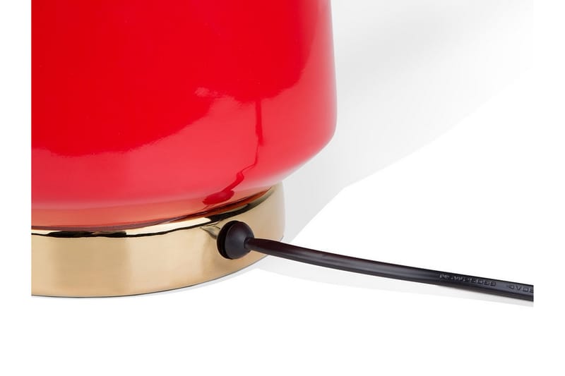 Bordslampa Triversa 32 cm - Röd - Bordslampa - Fönsterlampa på fot - Hall lampa - Sängbordslampa - Fönsterlampa