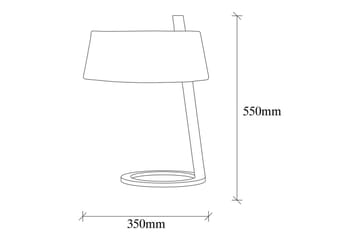 Bordslampa Ulira Vit / Svart - Vit / Svart - Belysning - Lampor & belysning inomhus - Sovrumslampa - Sänglampa - Sängbordslampa