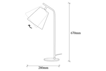 Bordslampa Ulira Vit / Vintage - Vit / Vintage - Belysning - Lampor & belysning inomhus - Sovrumslampa - Sänglampa - Sängbordslampa
