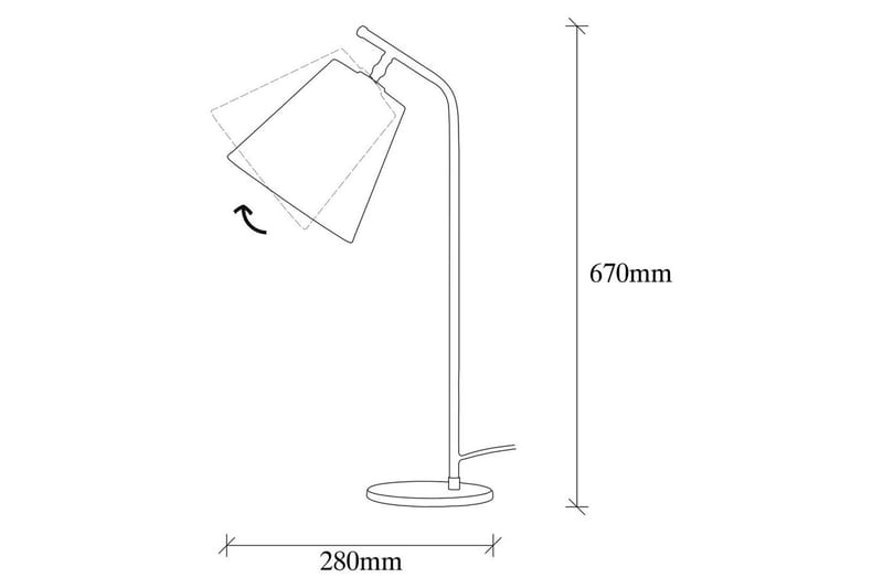 Bordslampa Ulira Vit / Vintage - Vit / Vintage - Belysning - Lampor & belysning inomhus - Sovrumslampa - Sänglampa - Sängbordslampa