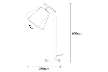 Bordslampa Ulira Vit / Vintage - Vit / Vintage - Belysning - Lampor & belysning inomhus - Sovrumslampa - Sänglampa - Sängbordslampa