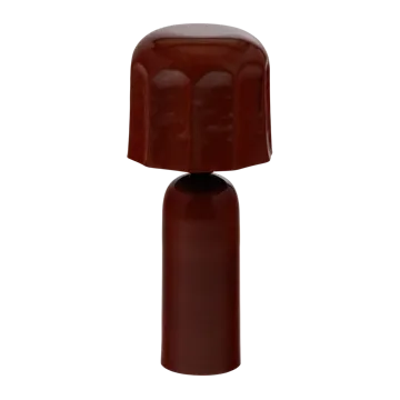 Bordslampa Virel 39 cm - Brun/Röd - Belysning - Lampor & belysning inomhus - Sovrumslampa - Sänglampa - Sängbordslampa