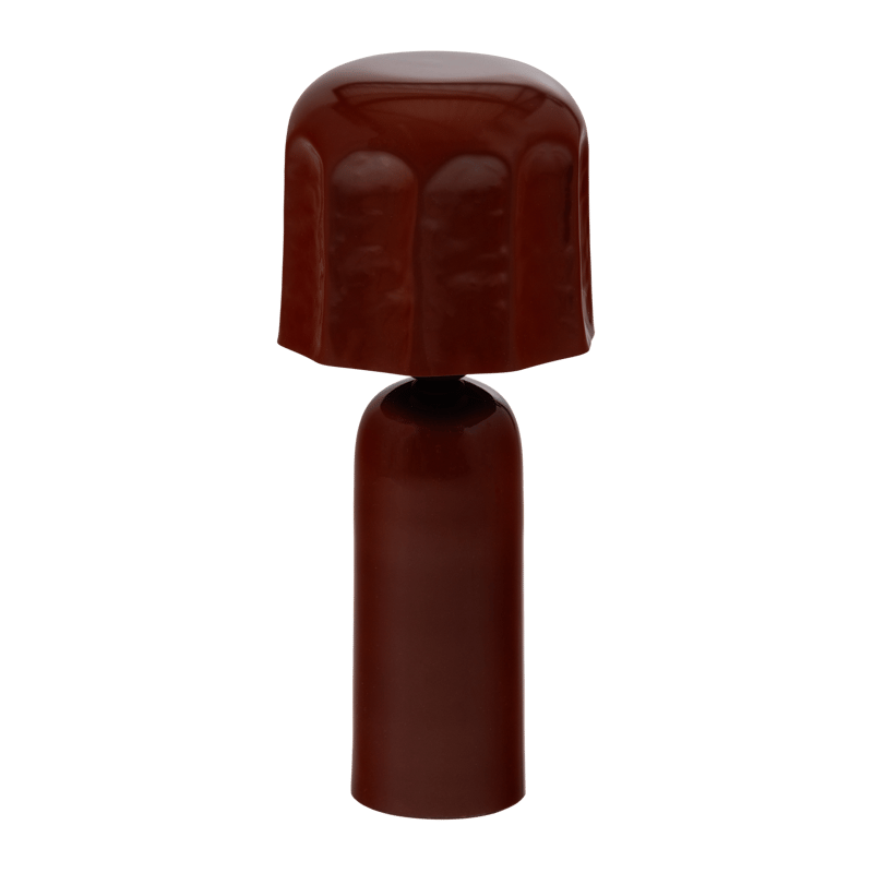 Bordslampa Virel 39 cm - Brun/Röd - Belysning - Lampor & belysning inomhus - Sovrumslampa - Sänglampa - Sängbordslampa