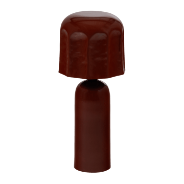 Bordslampa Virel 39 cm - Brun/Röd - Belysning - Lampor & belysning inomhus - Sovrumslampa - Sänglampa - Sängbordslampa