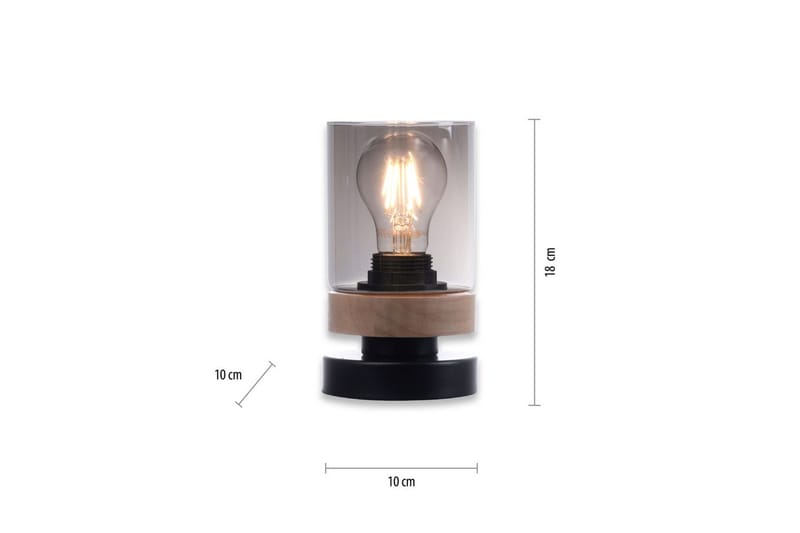 Bordslampa Pasqual - 10x18x10 cm - Belysning - Lampor & belysning inomhus - Sovrumslampa - Sänglampa - Sängbordslampa