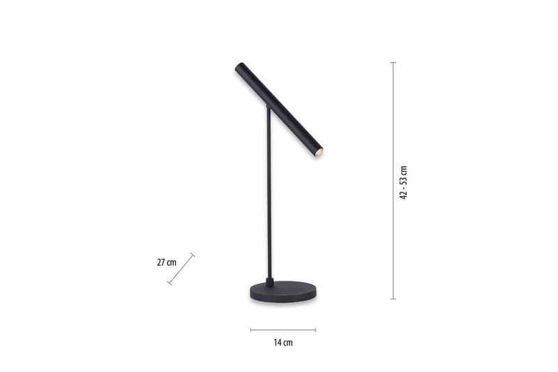 Bordslampa Pure Tutua - 14x52x27 cm - Belysning - Lampor & belysning inomhus - Sovrumslampa - Sänglampa - Sängbordslampa