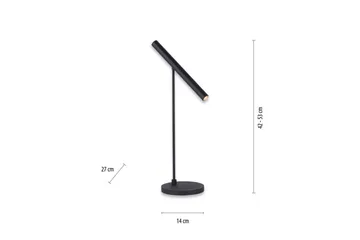 Bordslampa Pure Tutua - 14x52x27 cm - Belysning - Lampor & belysning inomhus - Sovrumslampa - Sänglampa - Sängbordslampa