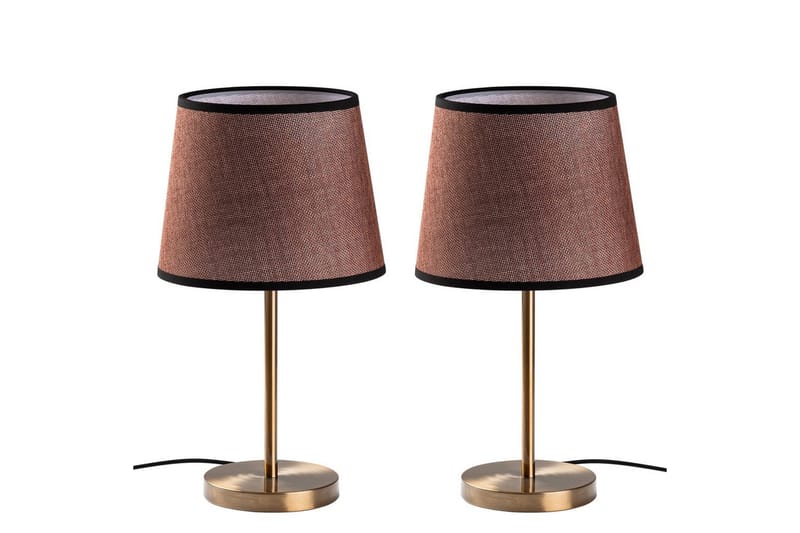 Bordslampset (2 stycken) Jaspal Antik - Antik - Belysning - Lampor & belysning inomhus - Sovrumslampa - Sänglampa - Sängbordslampa
