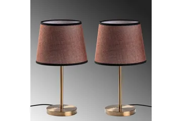 Bordslampset (2 stycken) Jaspal Antik - Antik - Belysning - Lampor & belysning inomhus - Sovrumslampa - Sänglampa - Sängbordslampa