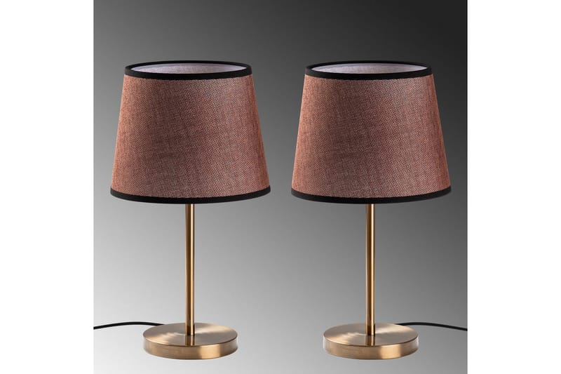 Bordslampset (2 stycken) Jaspal Antik - Antik - Belysning - Lampor & belysning inomhus - Sovrumslampa - Sänglampa - Sängbordslampa