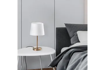 Bordslampset (2 stycken) Jaspal Antik / Vit - Antik / Vit - Belysning - Lampor & belysning inomhus - Sovrumslampa - Sänglampa - Sängbordslampa