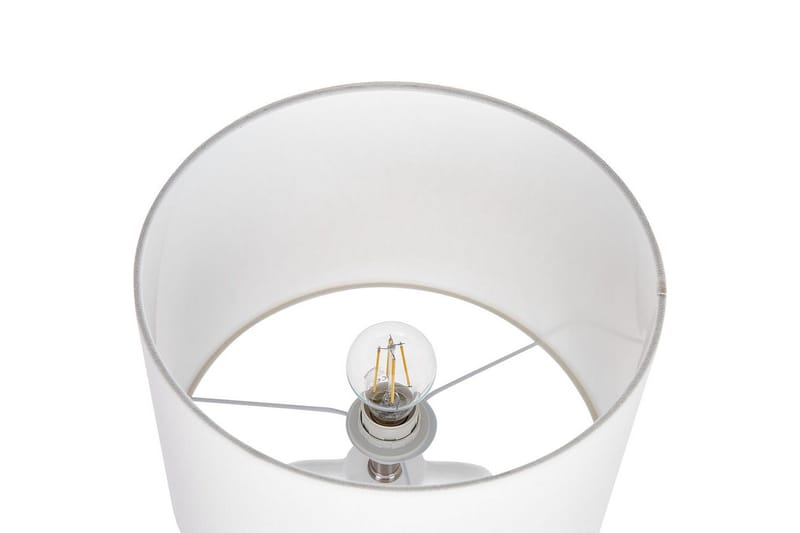 Bralad Bordslampa 46 cm E27 - Vit - Belysning - Lampor & belysning inomhus - Sovrumslampa - Sänglampa - Sängbordslampa