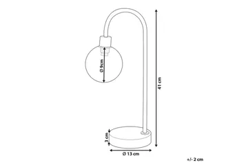 Capramis Bordslampa 41 cm G9 - Guld - Belysning - Lampor & belysning inomhus - Sovrumslampa - Sänglampa - Sängbordslampa