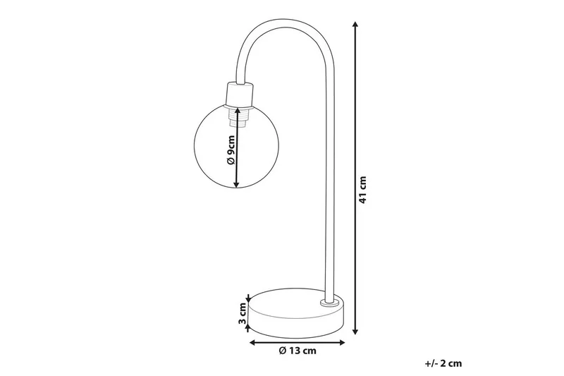 Capramis Bordslampa 41 cm G9 - Guld - Belysning - Lampor & belysning inomhus - Sovrumslampa - Sänglampa - Sängbordslampa