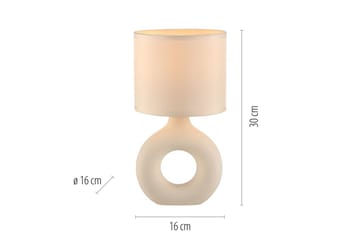 Carara Just Light Bordslampa - Beige - Belysning - Lampor & belysning inomhus - Sovrumslampa - Sänglampa - Sängbordslampa