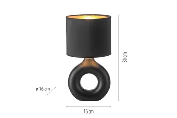 Carara Just Light Bordslampa - Black - Belysning - Lampor & belysning inomhus - Sovrumslampa - Sänglampa - Sängbordslampa