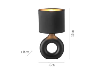 Carara Just Light Bordslampa - Black - Belysning - Lampor & belysning inomhus - Sovrumslampa - Sänglampa - Sängbordslampa