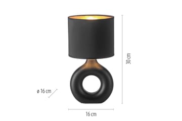 Carara Just Light Bordslampa - Black - Belysning - Lampor & belysning inomhus - Sovrumslampa - Sänglampa - Sängbordslampa