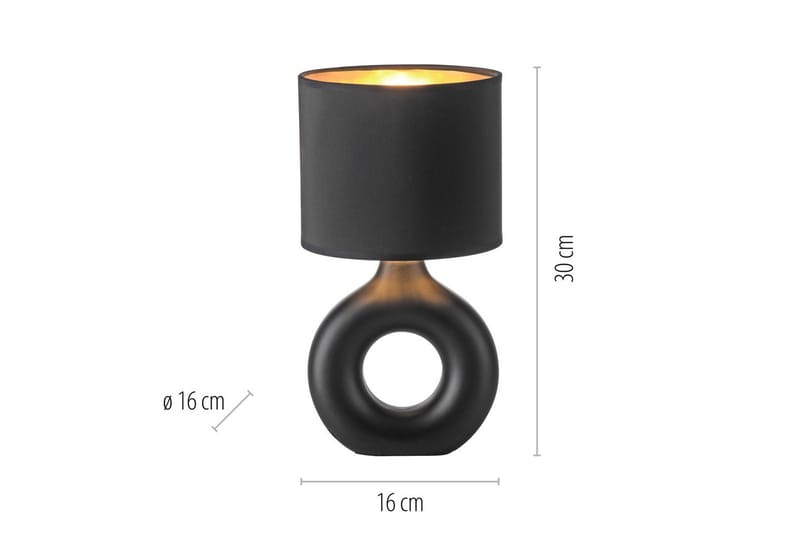 Carara Just Light Bordslampa - Black - Belysning - Lampor & belysning inomhus - Sovrumslampa - Sänglampa - Sängbordslampa